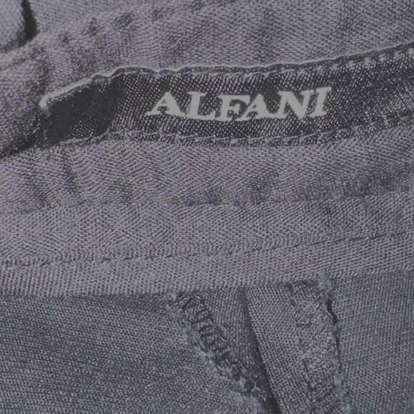 Alfani Black Dress Pants Men’s 40W 30L | Classic Stretch Slacks - Picture 3 of 7